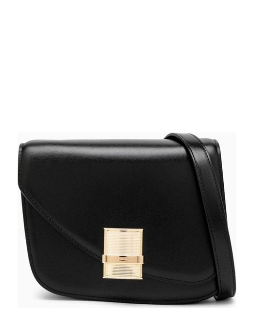 【関税&送料込】Ferragamo Fiamma S Shoulder Bag Black Fiamma messenger bag (S) - Women | Ferragamo