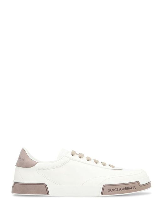 Dolce & Gabbana Natural Portofino Yatch Low-Top Sneakers for men