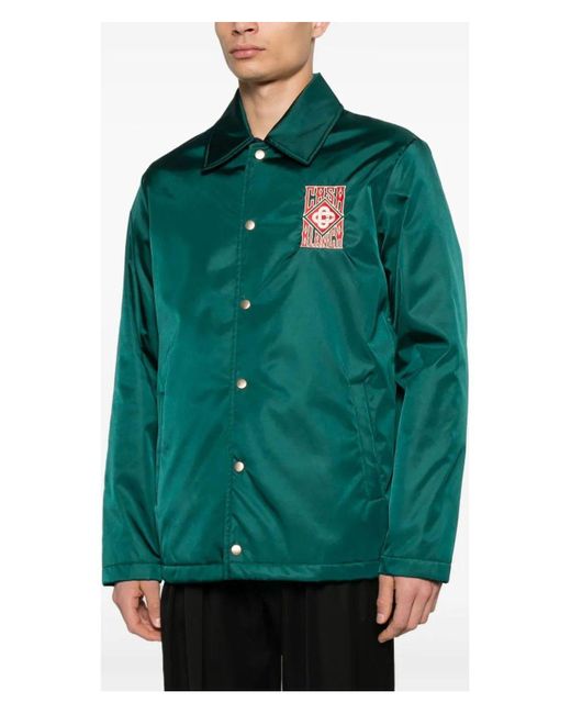 Casablanca Green Stadium Jacket for men