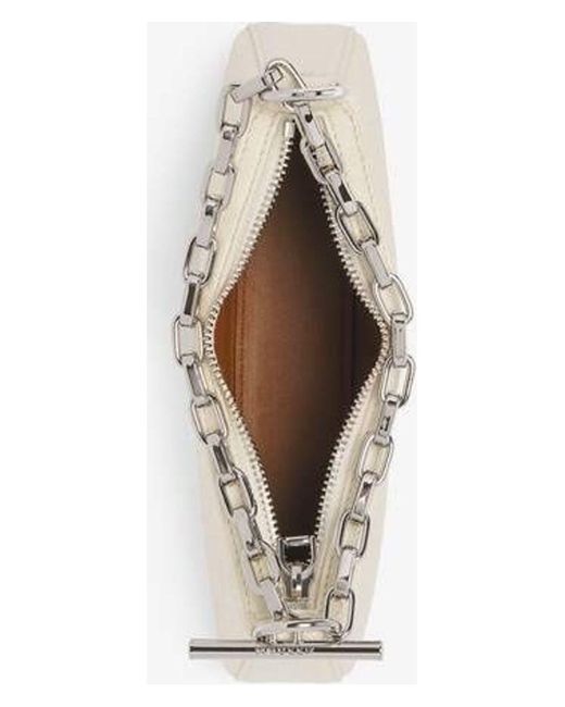 T-Bar Mini Handbag - Alexander McQueen - Leather - Cream