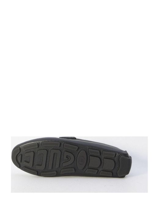 Gucci White Driver Moccasins Loafer for men