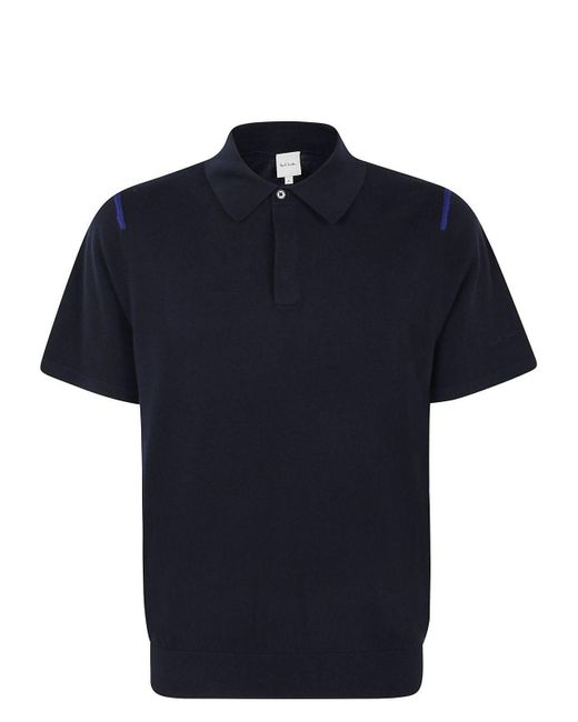 Paul Smith Blue Sweater Short Sleeves Polo for men