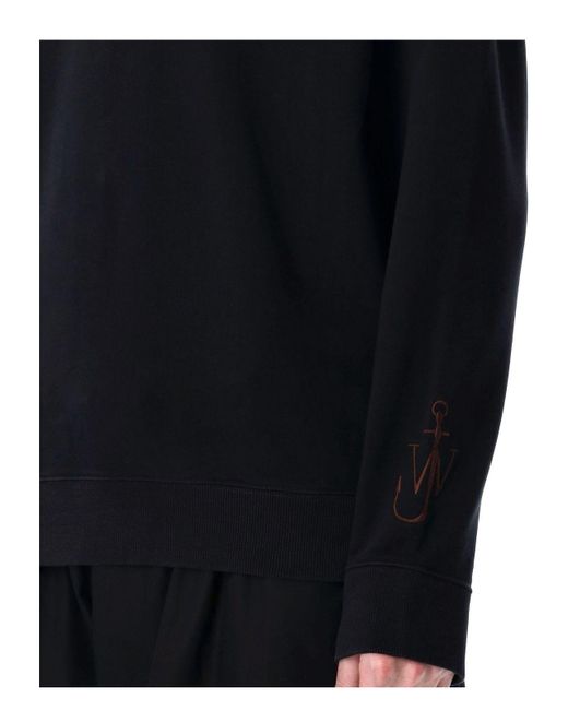 J.W. Anderson Black Half-Zip Sweatshirt for men