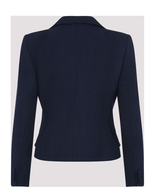 ジャケット Valentino Blue viscose jacket with bow Valentino Viscose Jacket With Bow in Blue | Lyst