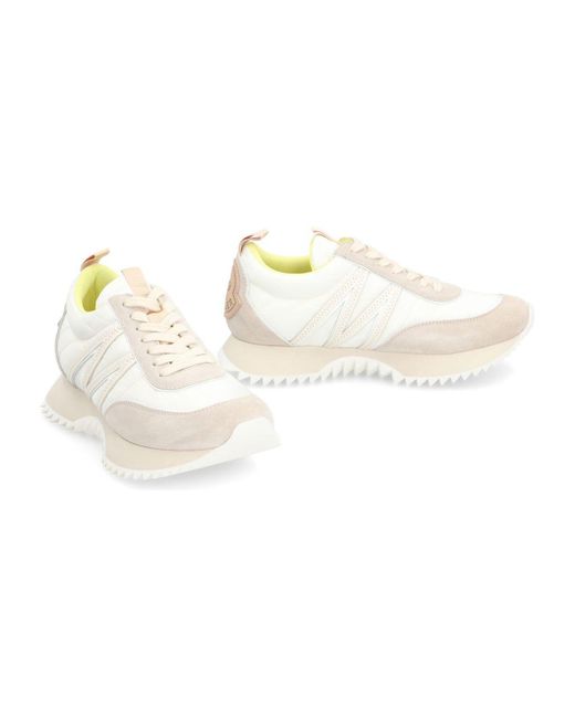 Moncler Natural Pacey Nylon Low-Top Sneakers