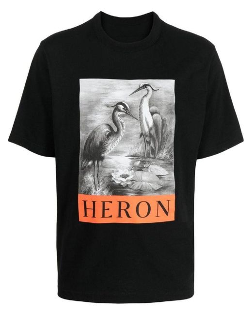 Heron Preston Heron S/s T-shirt Black Orange for Men | Lyst