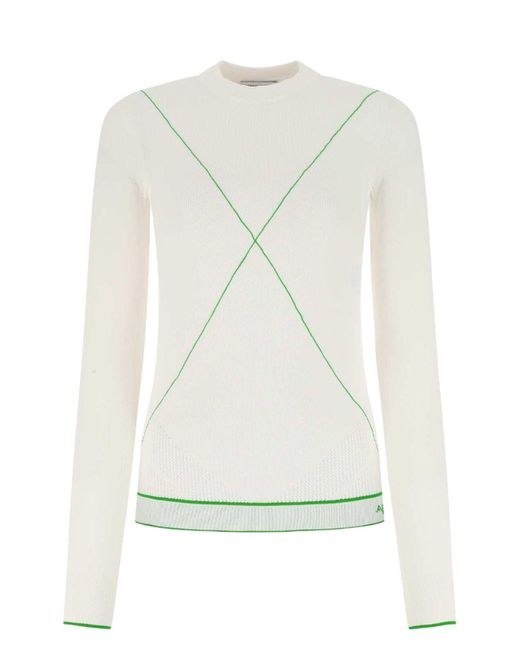 Bottega Veneta White Viscose Blend Sweater