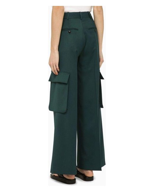 Amiri Green Forest Wool Trousers