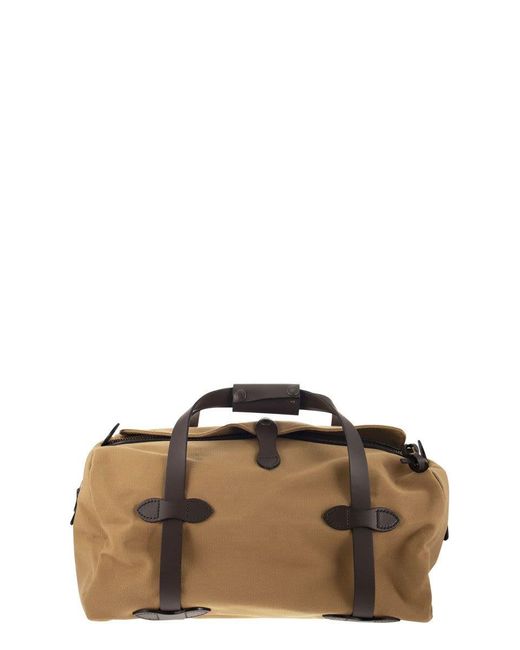 Filson Duffle Small Duffle Bag With Leather Trim in Brown for Men Lyst