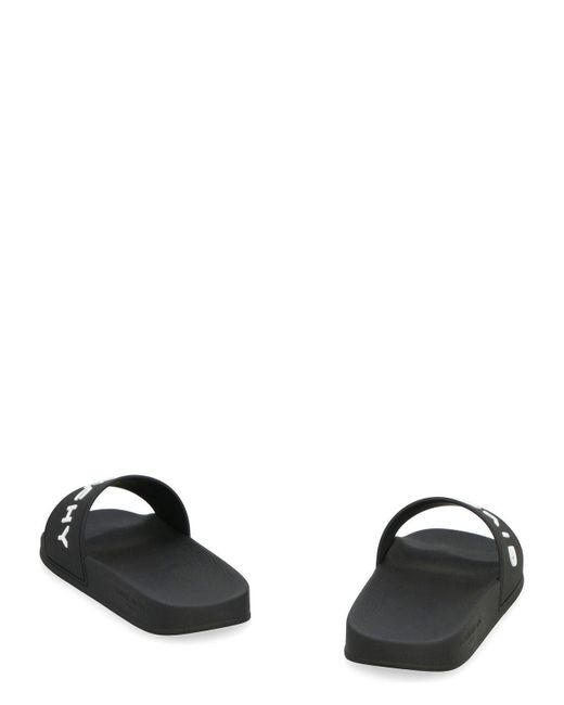 Givenchy Black Logo Detailed Slides for men
