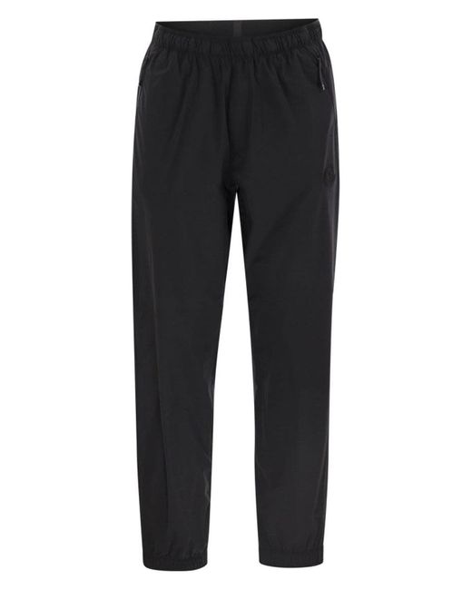 Moncler Black Joggers With Logo Patch for men