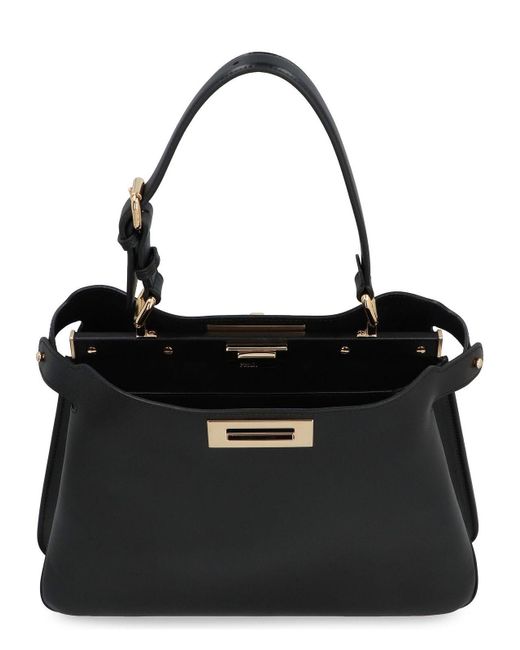 Fendi Black Peekaboo Soft Medium Bag