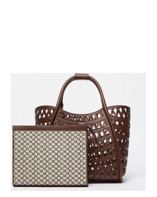 Max Mara Brown Marinesweaving Handbag