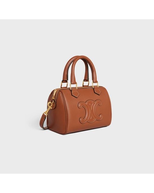 Céline Brown Small Boston Bag