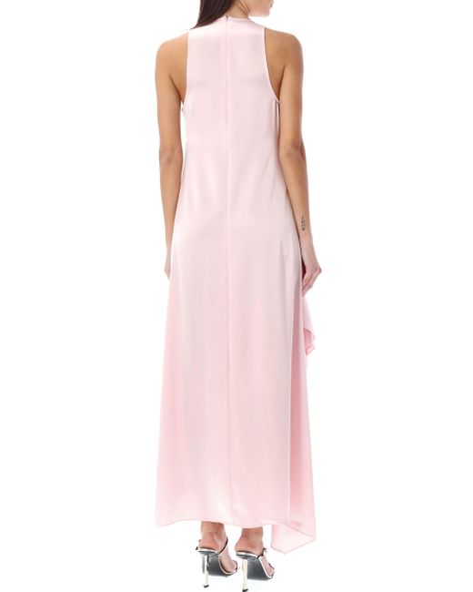 J.W. Anderson Pink Draped Long Dress