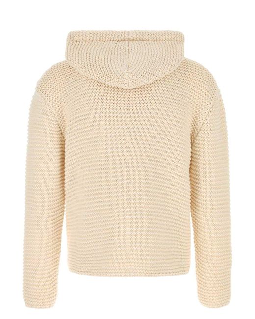 スウェット・トレーナー ALEXANDER MCQUEEN IVORY COTTON SWEATSHIRT McQueen Ivory Cotton Sweatshirt in Natural for Men | Lyst