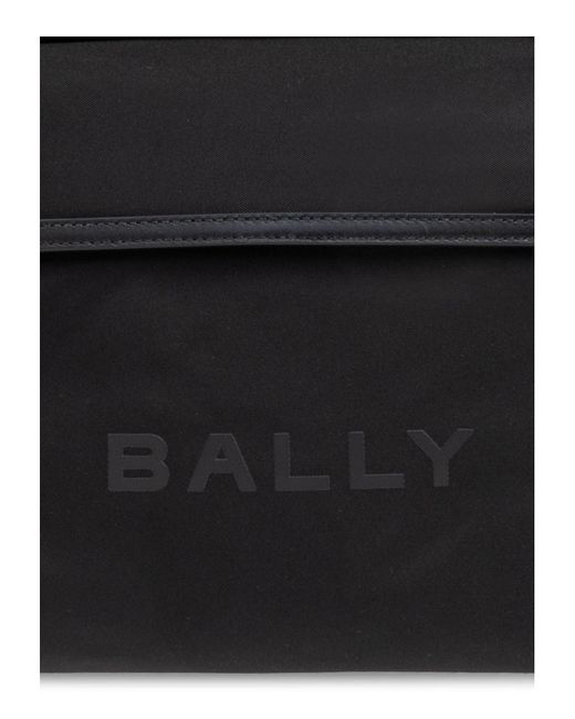 Bally Black Treck Logo Backpack for men