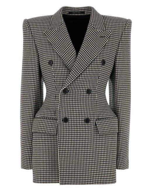 ジャケット BALENCIAGA EMBROIDERED WOOL BLAZER Balenciaga Embroidered Wool Blazer in Black | Lyst