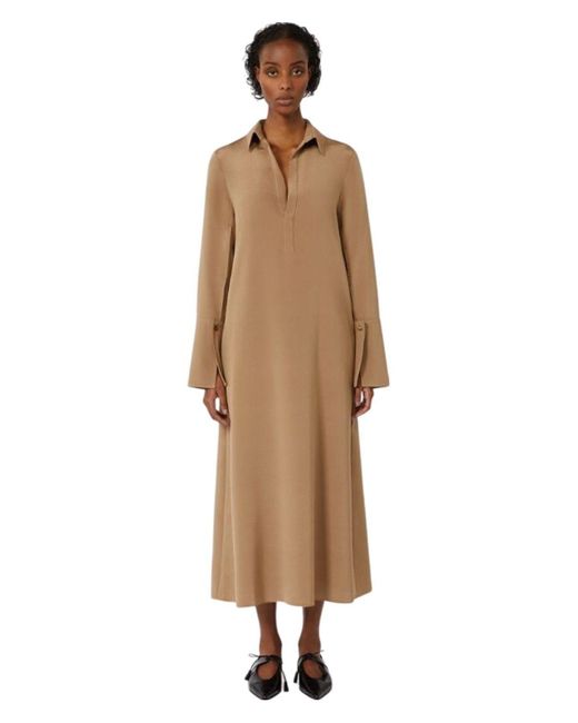 ワンピース MAX MARA Cream Stretch Silk Ossola Dress Ossola midi silk dress MAX MARA - Nugnes1920