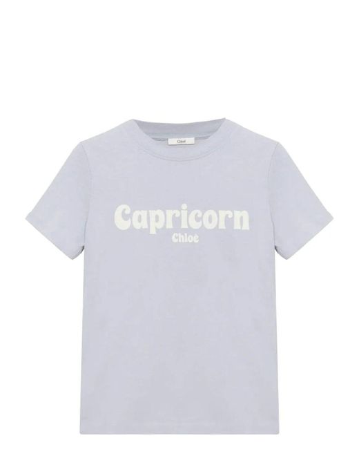 Chloé Multicolor Mc T-Shirt Capricorn Logo