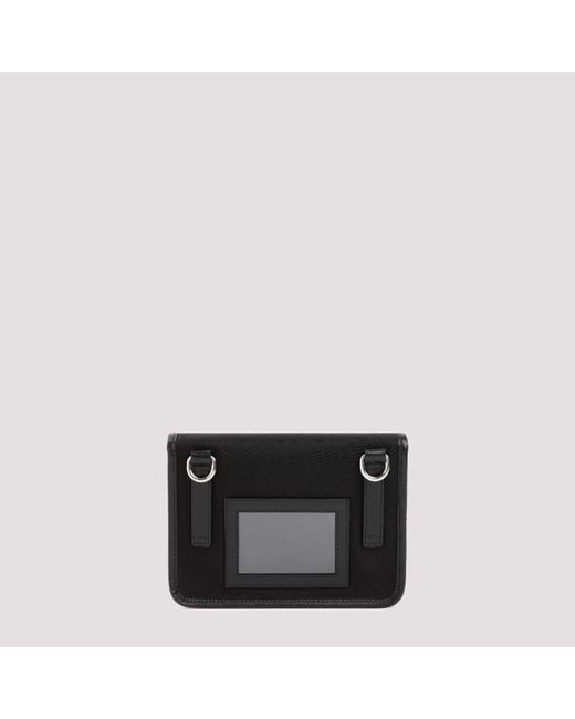 Prada Black Re-Nylon And Saffiano Phone Holder for men