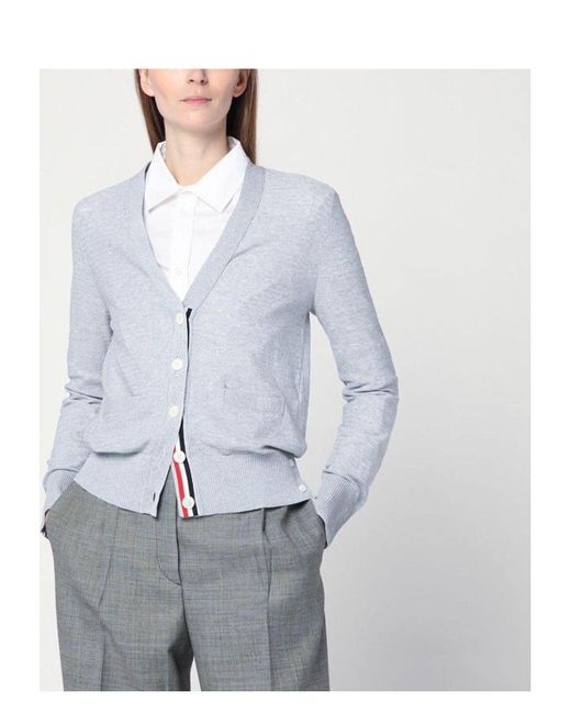 Thom Browne Blue Light Cardigan