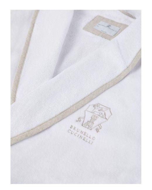 Brunello Cucinelli White 100% Cotton Comfortable Underwear for men