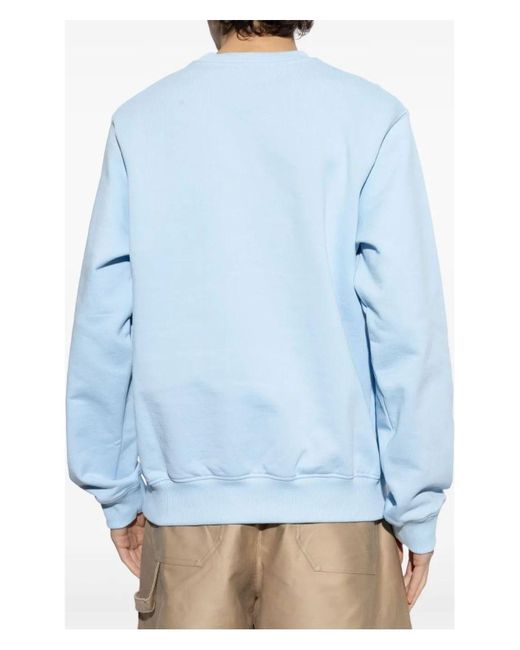Casablanca Blue Metaphysical Tennis Icon Printed Sweatsh for men