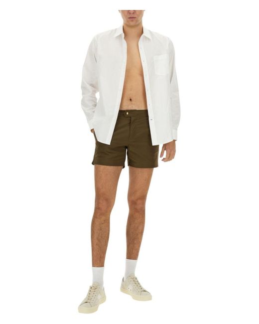 Tom Ford Brown Costume With Logo for men