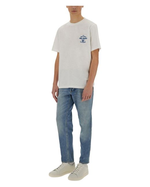 Paul Smith Gray Espresso Bar Print T-Shirt for men