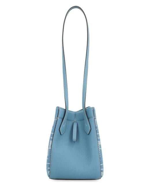 Fendi Blue Mini Origami Bucket Bag