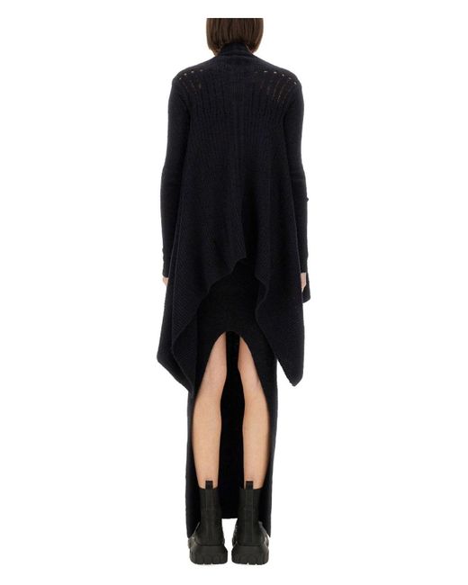 Rick Owens Black Knitted Cardigan