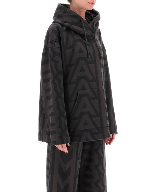 Marc Jacobs 'the Monogram Oversized Hoodie' in Black