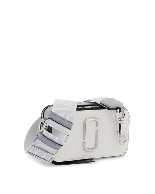 Snapshot leather crossbody bag Marc Jacobs White in Leather - 32819145