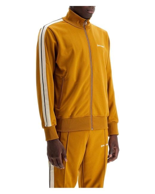 Palm Angels Orange Logo Track Jacket for men