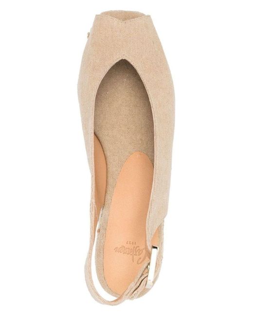 Castaner Natural Dosalia Canvas Wedge Espadrilles Sandal