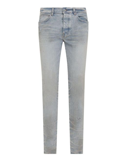Amiri Gray Stack Jeans for men
