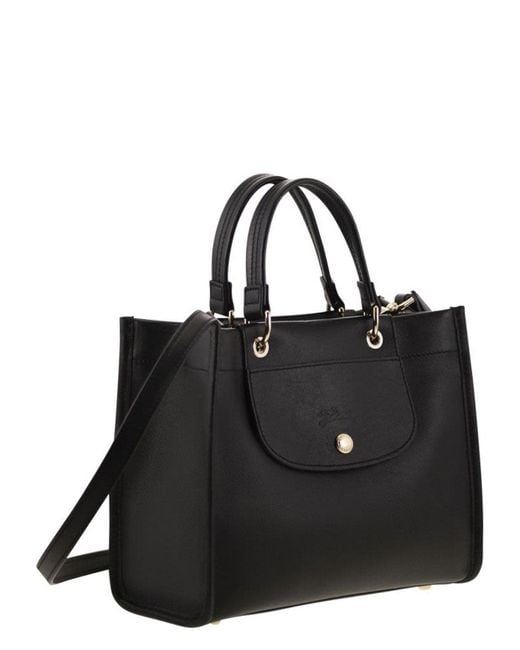 Longchamp Black Cabas- Bag With Handle S