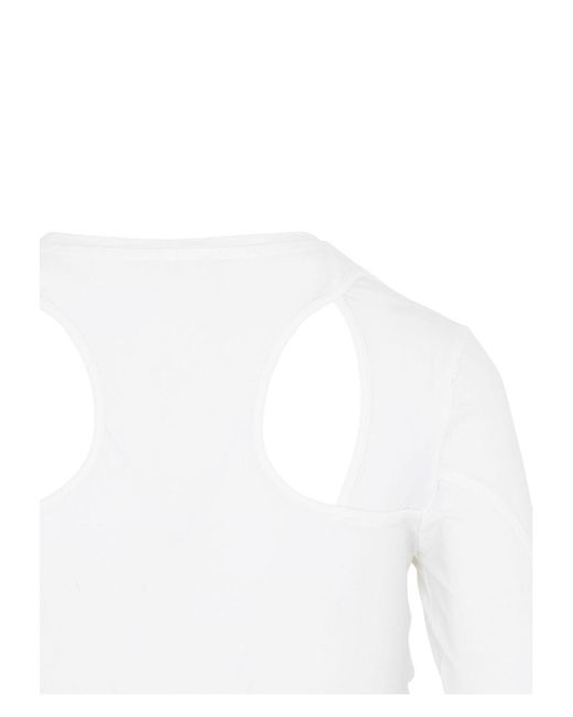 Givenchy White Stretch Nylon Top