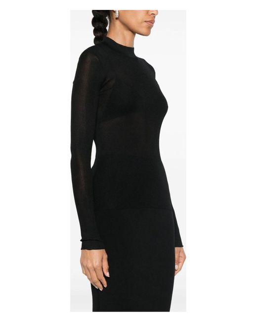 Saint Laurent Black Top Second Peau Top