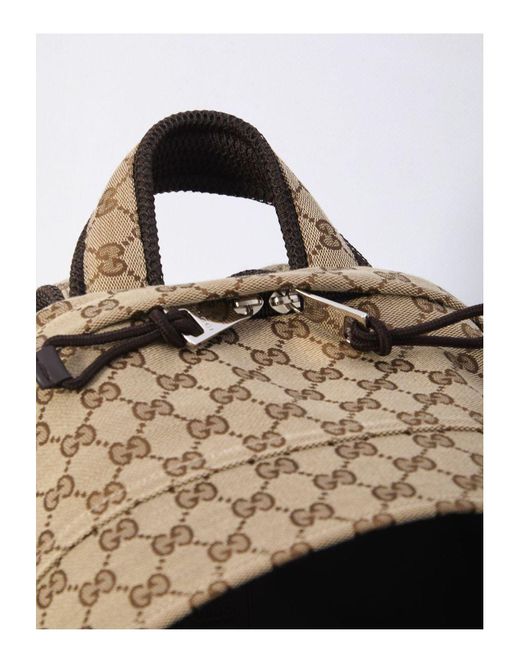 Gucci White Medium Gg Backpack for men