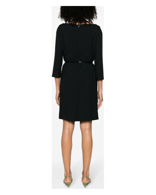 【関税&送料込】Gucci Black Crepe Mini Dress Gucci Crepe Mini Dress in Black | Lyst