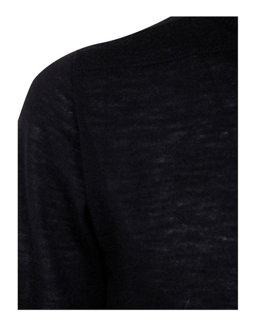 Rick Owens Black Level Turtle Neck Sweater for men