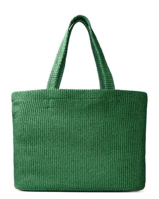 Jimmy Choo Green Beach Tote E/W M