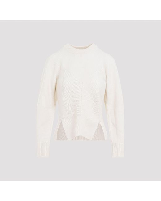 Alexander McQueen Chevron Pullover Sweater in White Lyst UK