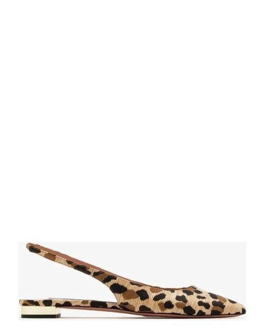 Aquazzura Natural Purist Sling Flat