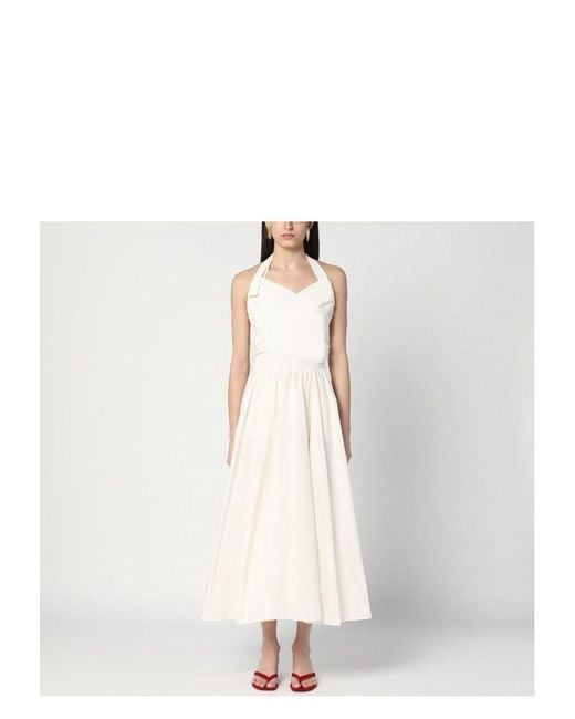 ワンピースその他 Patou Ivory dress with a bow on the back Patou Ivory Dress With A Bow On The Back in White | Lyst