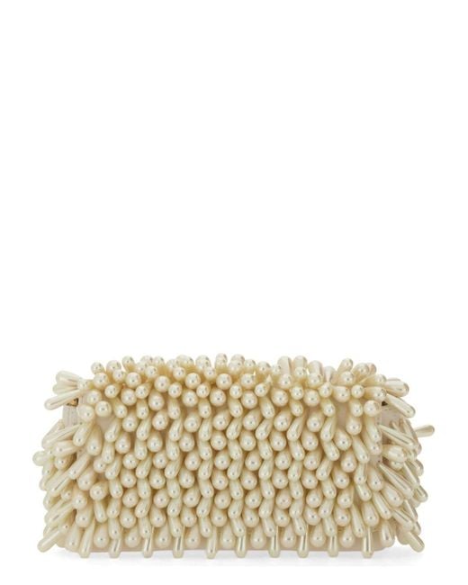Cult Gaia Metallic Sheep Leather Clutches