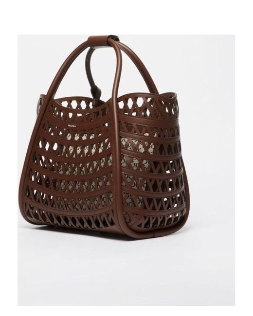 Max Mara Brown Marinesweaving Handbag