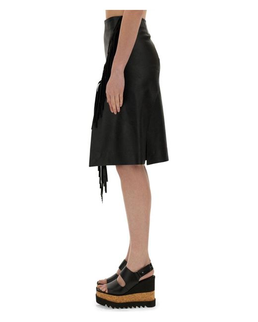 Stella McCartney Black Fringed Skirt